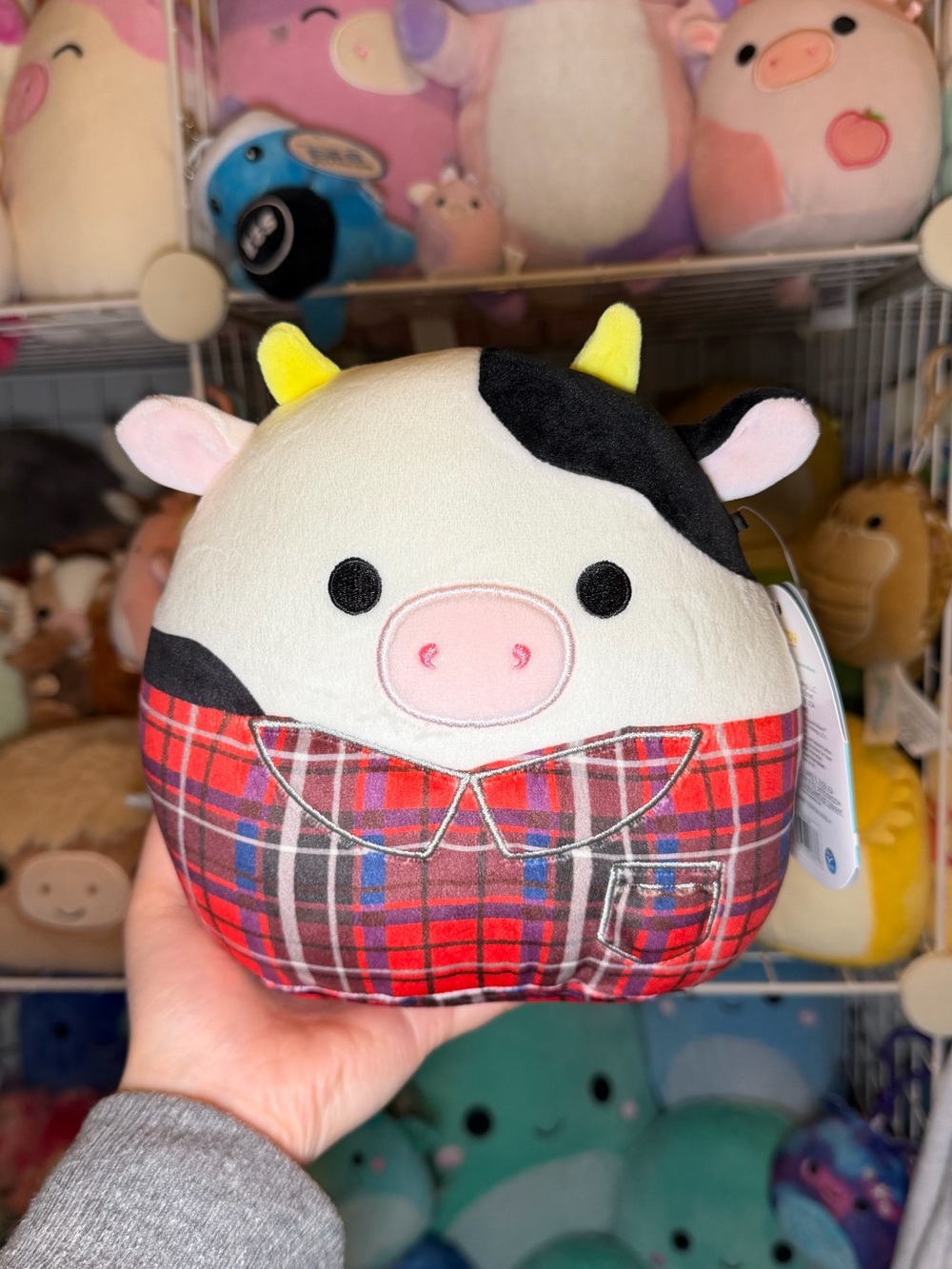 Squishmallows Squishmallow Harvest Connor with Plaid Flannel 7" Stuffed Plush